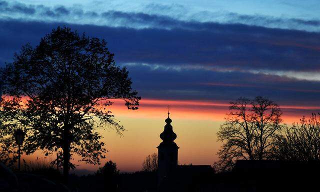 Abendstimmung am Montag in Salzburg