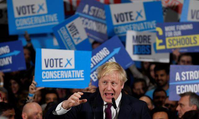 Der Vorsprung der konservativen Tories von Premierminister Boris Johnson schmilzt
