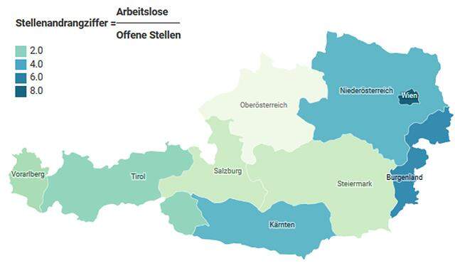 Österreich: Stellen-Andrang