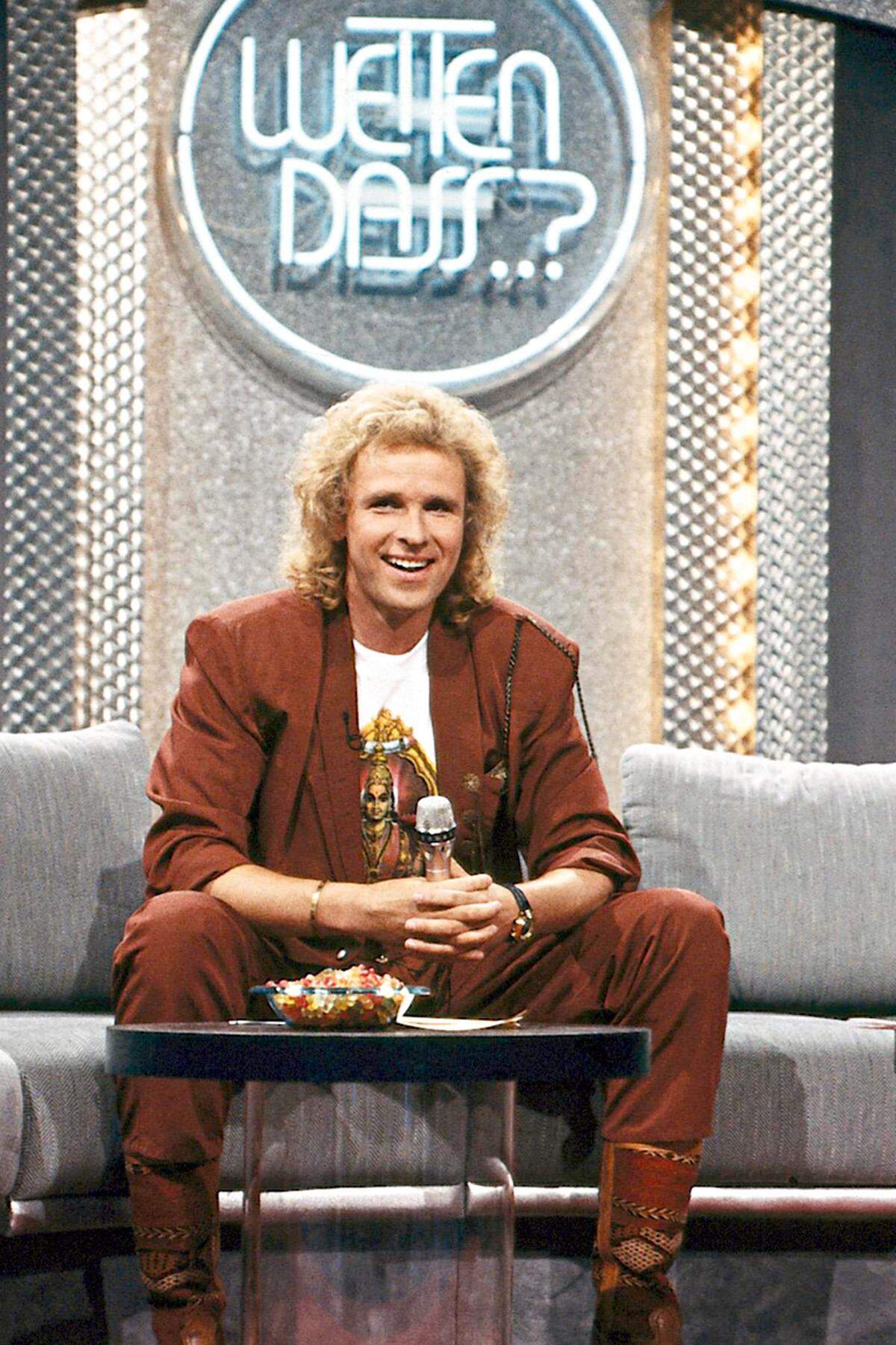 Thomas Gottschalk in seiner Blütezeit bei „Wetten, dass ..?“.