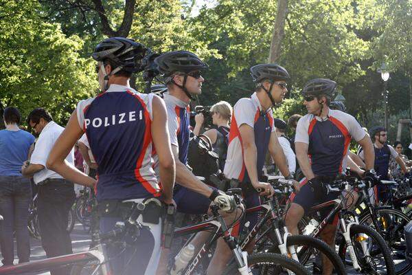 Die Führungsarbeit übernahmen sportliche Beamte der Wiener Polizei.