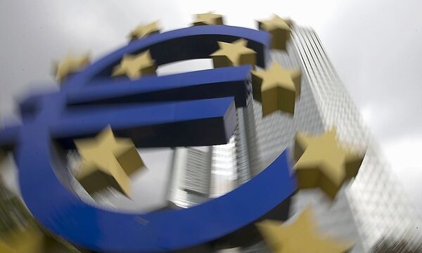 File photo of an euro logo sculpture in front the European Central Bank headquarters in Frankfurt