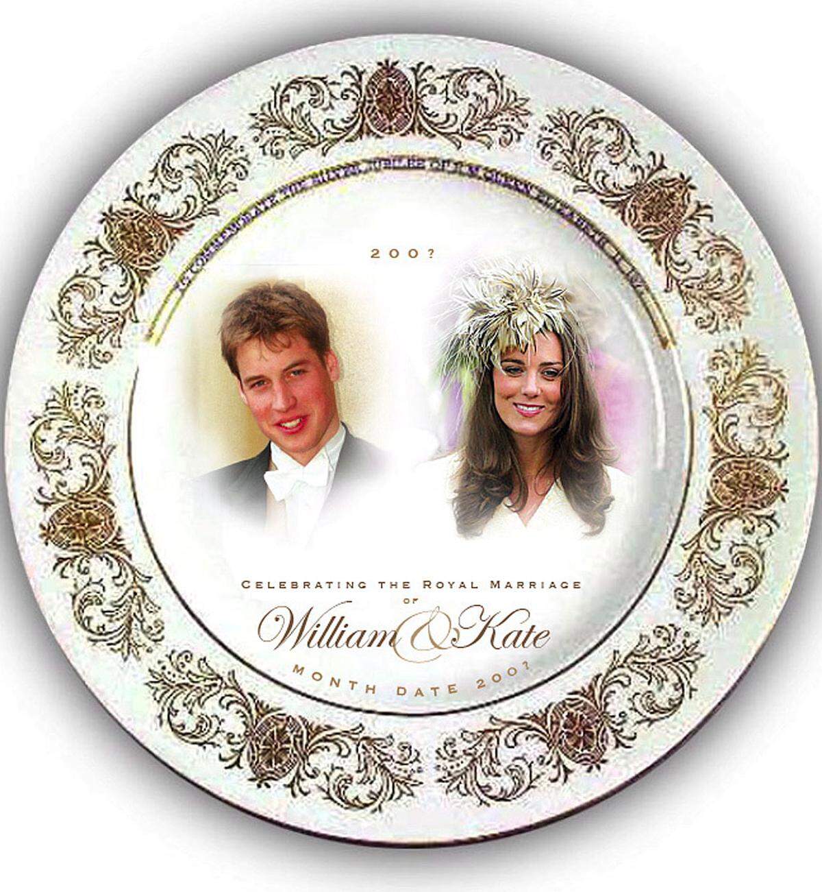 Die Billigkaufhauskette Woolworth geht Ende 2006 schon so weit, dass sie 100.000 Souvenirs wie Tassen, Teller und Geschirrttücher mit den Fotos der beiden drucken lässt, um bei einer Verlobung sofort reagieren zu können.