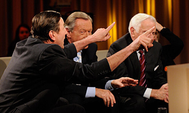 Hubsi Kramer (Kabarettist), Leo Wallner (Casinos Austria), Ioan Holender (Staatsoperndirektor)