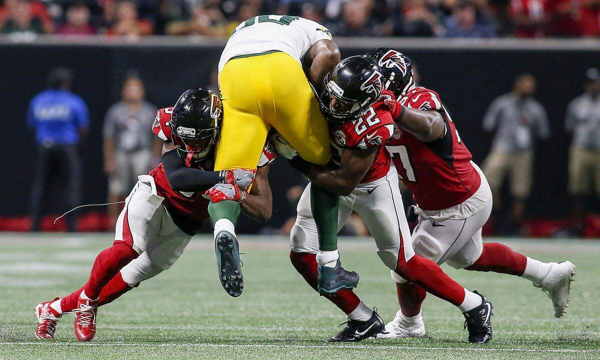 Kein Durchkommen gab es für die Green Bay Packers im NFL-Spiel bei den Atlanta Falcons.