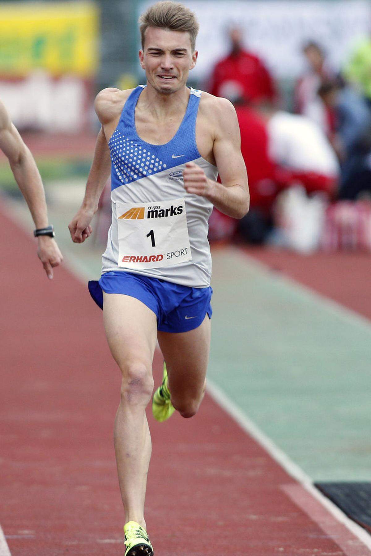 Alter: 19 Jahre  800 Meter Persönliche Bestleistung: 1:46,78 Minuten Acht Jahre jünger, aber 0,93 Sekunden schneller war Junior Franzmair bei der Qualifikation für Zürich. Er gilt als die größte österreichische Nachwuchshoffnung auf der Mittelstrecke. In der europäischen Rangliste liegt er auf Platz 30.