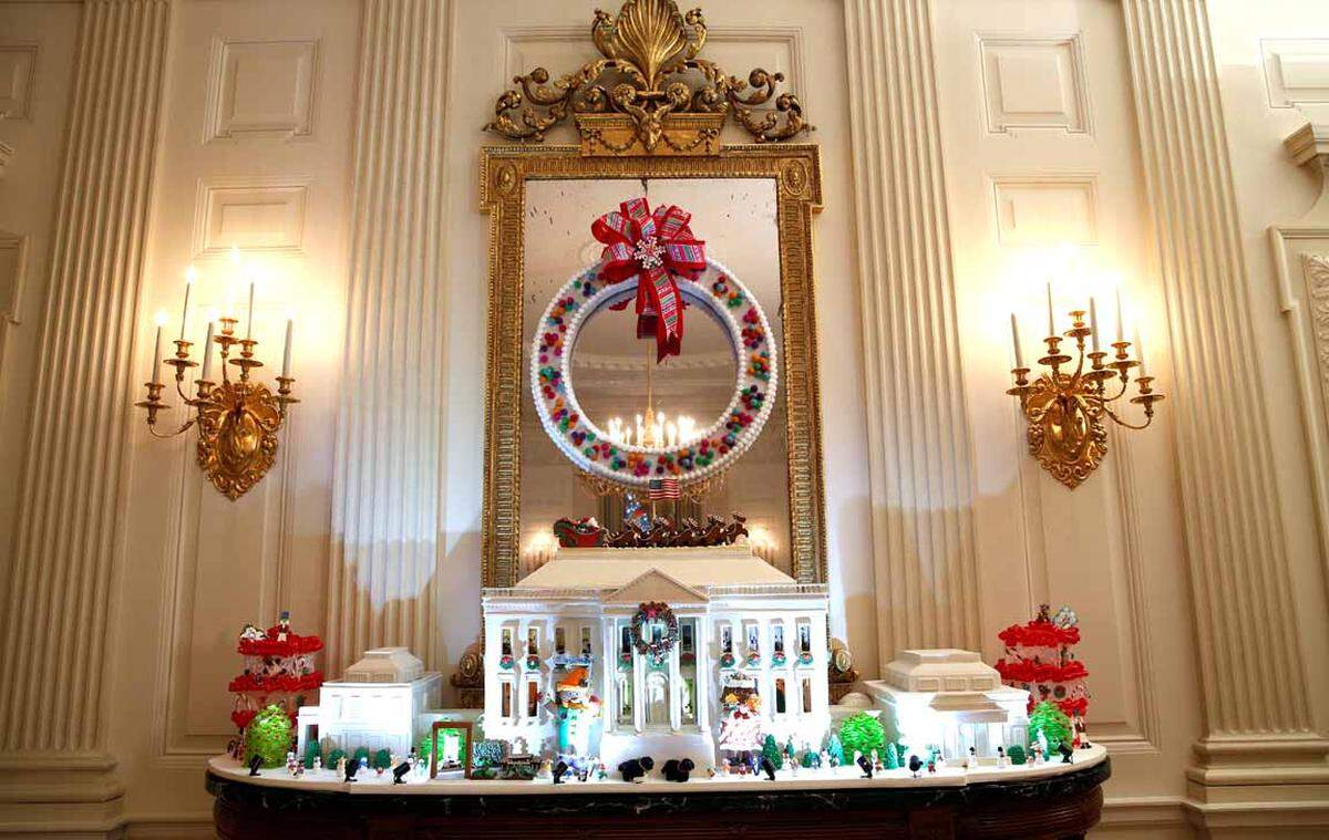 Lebkuchenhaus vom Weißen Haus im Weißen Haus.