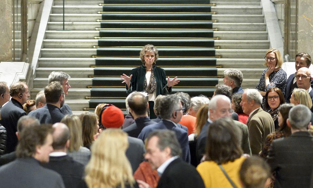 Sabine Haag im Jänner 2019 am letzten Tag der Bruegel-Ausstellung im Kunsthistorischen Museum.
