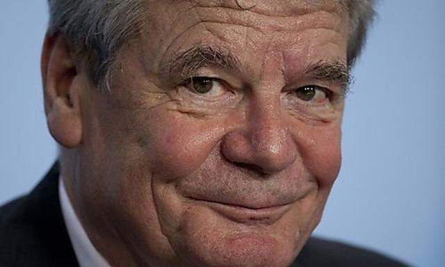 Former East German rights activist Gauck, the joint candidate of the government and opposition for th