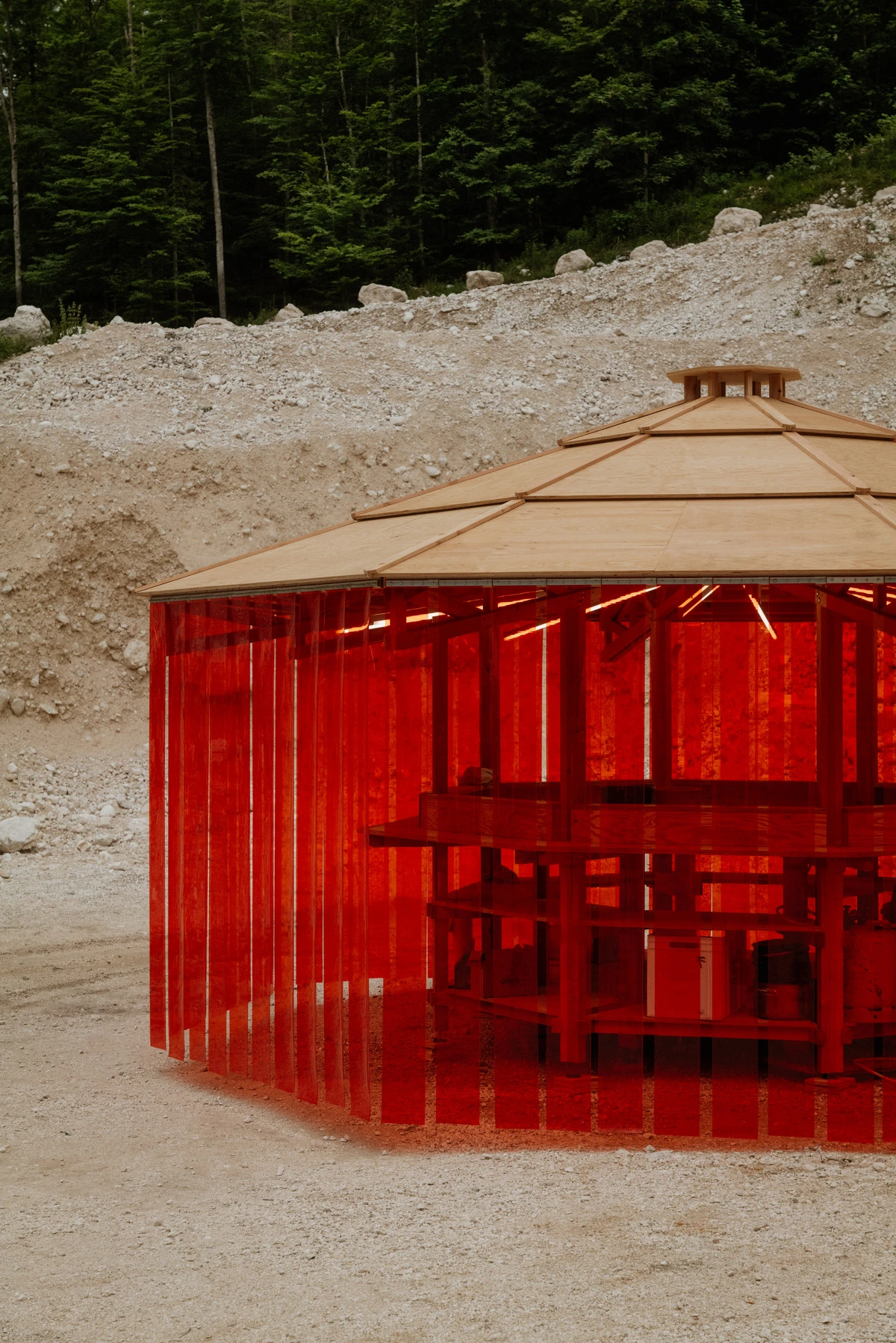 The “Hot Box” made its first appearance as part of the Capital of Culture 2024, and is now being used in a new way in front of the Vienna Funkhaus at the Climate Biennale.
