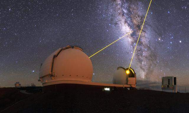 Gedränge: 13 Teleskope werfen schon Blicke auf die Sterne, an dem Ort, an dem die Sterne gezeugt wurden.