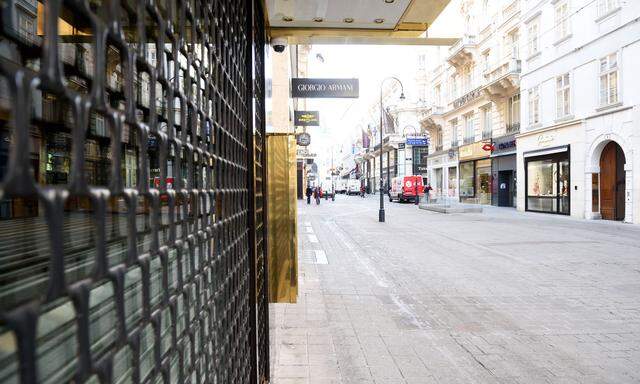 Wiens Straßen, menschenleer: So sah es während der Ausgangsbeschränkungen im März aus.