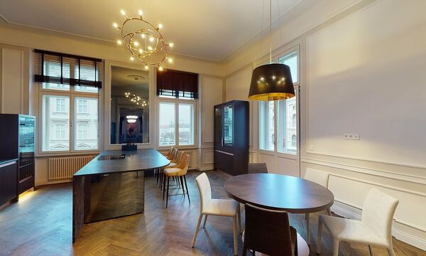 Wohnzimmer in der Beletage