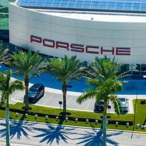 Porsche Standpunkt in Florida.