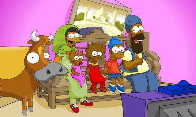 Ein bisserl Diversity und Multikulti schaden auch den Simpsons - hier also den Singhsons - nicht.