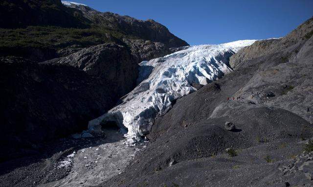 Gletscher schmelzen als Folge des Klimawandels. 