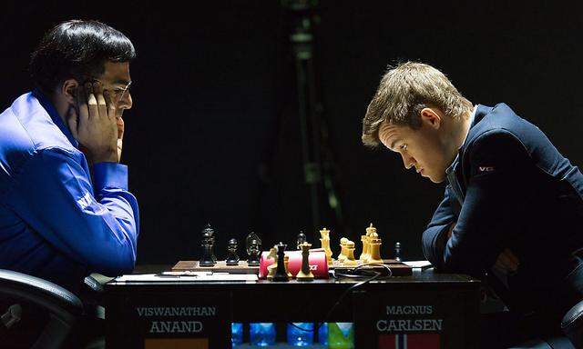 Viswanathan Anand und Magnus Carlsen