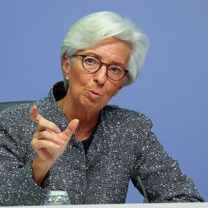 FILE PHOTO: European Central Bank (ECB) President Christine Lagarde gestures during a news conference on the outcome of the meeting of the Governing Council, in Frankfurt