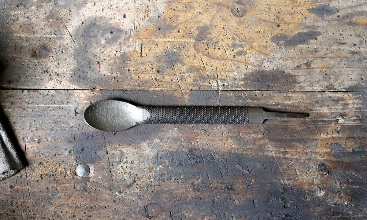 Auch der Raspel-Löffel „Röffel" kommt bei Steinbeisser zum Einsatz.