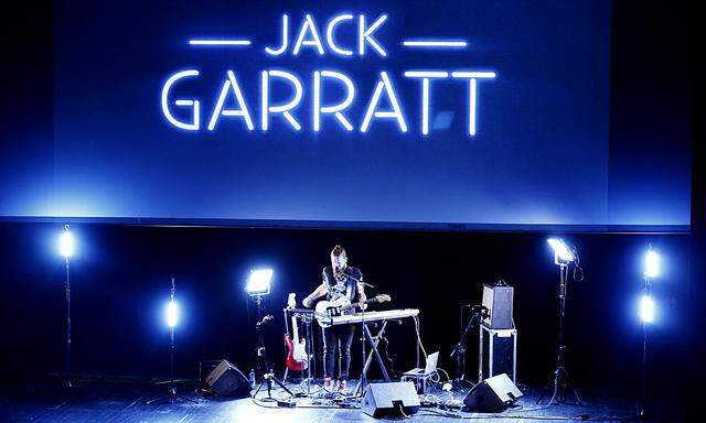 Jack Garratt performs during Montreux Jazz Festival press conference to announce performers booked at the 49th annual edition of the famed Swiss jazz festival in July in Lausanne