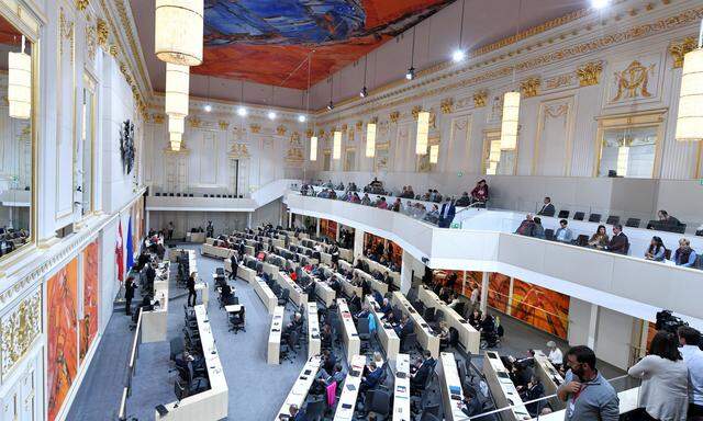 Blick in den Plenarsaal in der Hofburg