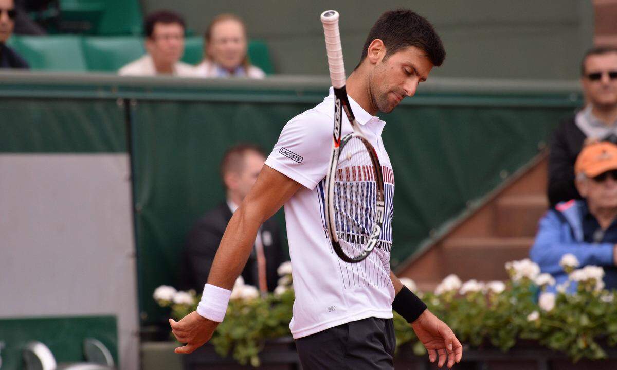 Wenn einmal der Schläger fliegt, hat Novak Djokovic längst die Nerven verloren