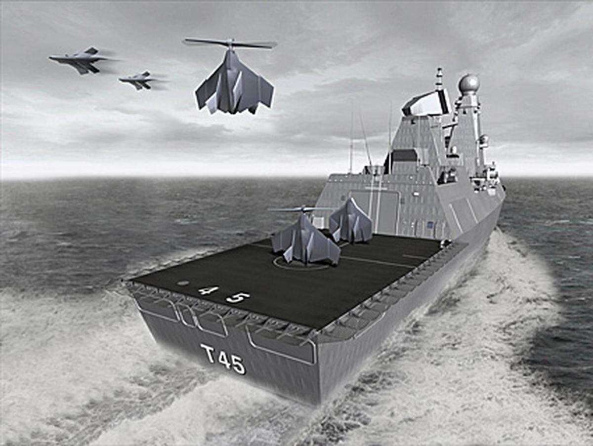 Ebenfalls neu: Die Drohnenflotte soll auf eigenen Schiffen stationiert werden und von dort aus jederzeit einsetzbar sein. Welche der präsentierten Modelle auch den Sprung in reale Einsatzgebiete schaffen werden, wird sich in den kommenden Jahren und Konflikten zeigen.