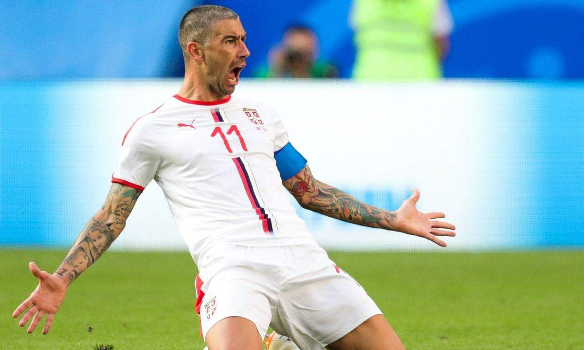 Der Serbe Aleksandar Kolarov ist aber in WM-Action.