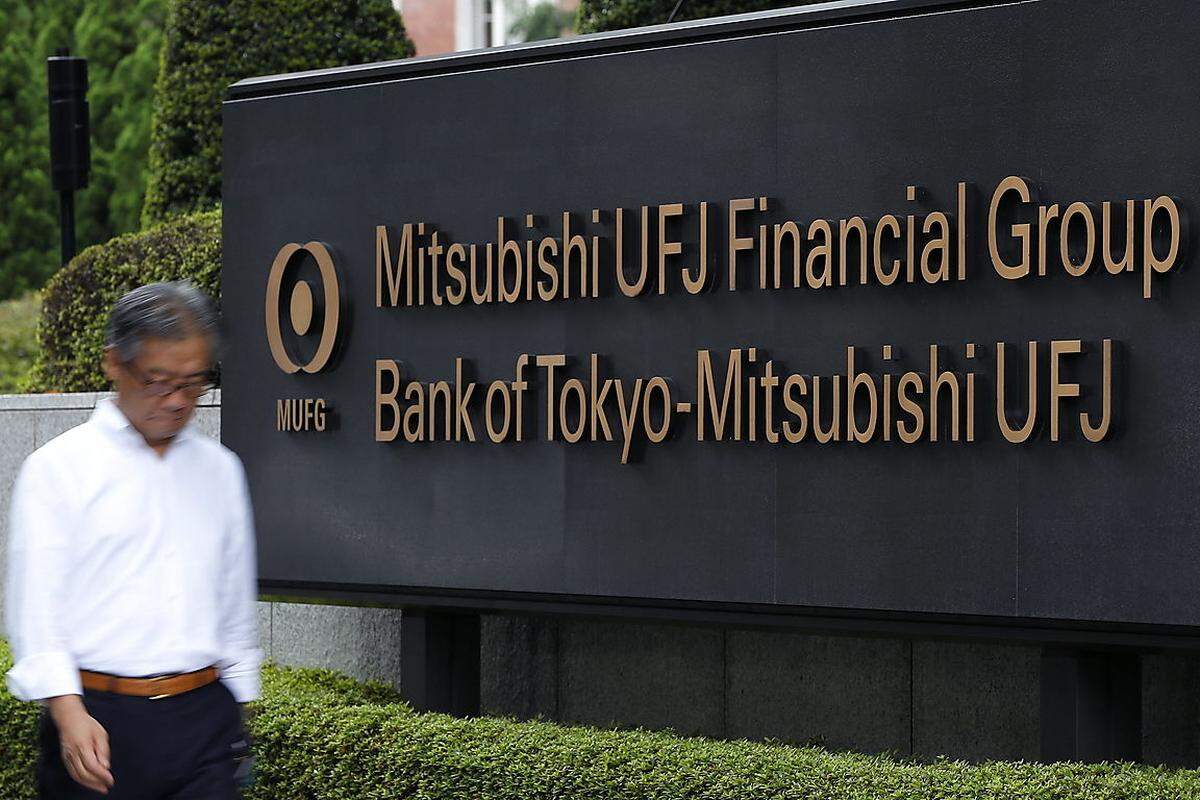 Die "Mitsubishi UFJ Financial Group" hatte 2012 eine Bilanzsumme von knappen 2,6 Billionen Dollar. Ihr Kerngeschäft liegt in kommerziellen Bankgeschäften, Kreditkarten und Anlagenverwaltung. Sitz der Bank ist in Tokio.