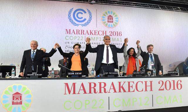 Cop22 Klimakonferenz in Marrakesch 161117 MARRAKECH Nov 17 2016 Salaheddine Mezouar C