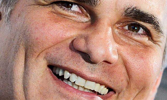 Das Lächeln des Parteivorsitzenden Werner Faymann