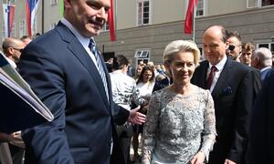 Von der Leyen vor der Eröffnung der Salzburger Festspiele.
