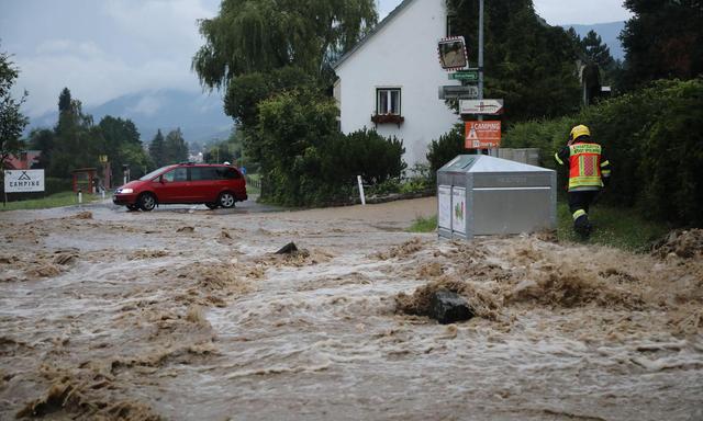 Im Murtal kam es zu Überschwemmungen und Muren.