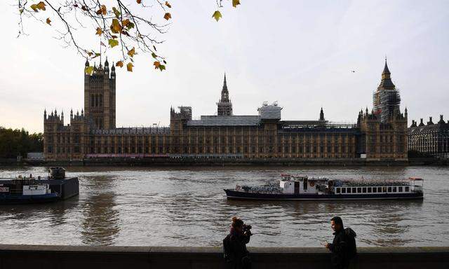 Blick auf das britische Parlament 