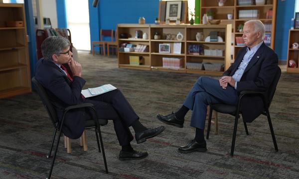 US-Präsident Joe Biden im ABC-Interview mit George Stephanopoulos.