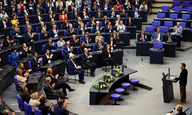 Am Dienstag sprach Wolodymyr Selenskij im Bundestag.
