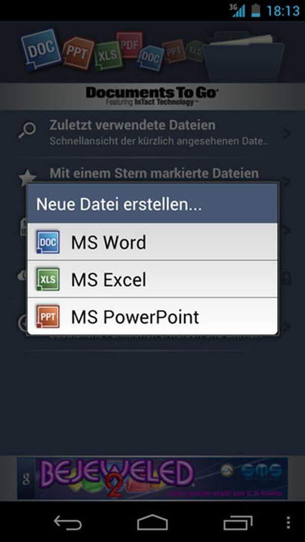 Um Office-Dokumente betrachten zu können, hat der geneigte Android-Nutzer im Market die Qual der Wahl. Dokumente nur zu betrachten ist in der Regel kostenlos, wer auch welche erstellen möchte, wird zur Kassa gebeten.