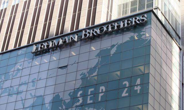 Der Hauptsitz der Investmentbank Lehman Brothers in New York in der 7 Ave