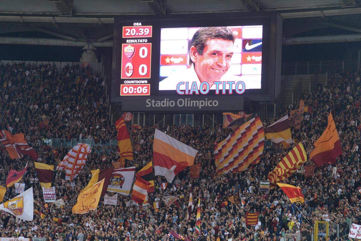Auch im Stadio Olimpico in Rom nahm man Abschied von Tito Vilanova.
