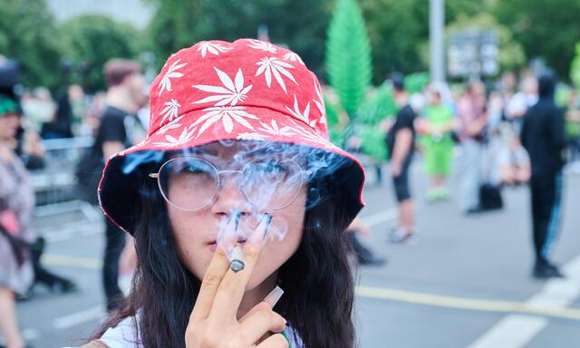 Hanfparade in Berlin: Die Teilnehmer sind für eine völlige Legalisierung von Cannabis. 