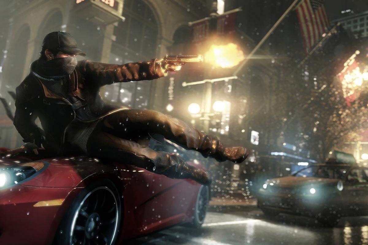 Watch Dogs hätte bereits 2013 erscheinen sollen und ist ein Open-World-Titel im Stil von GTA5. Das Game zeichnet ein Zukunftsszenario, das manchen bereits sehr gegenwärtig erscheinen mag. Alle Gegenstände, Geräte und Menschen sind vernetzt und werden von Firmen kontrolliert. Der Protagonist Aiden Pearce kann in diese vernetzten Systeme eindringen. Ziel des recht offen gehaltenen Spiels ist es, das System zu Fall zu bringen. Q2 2014, PC, PS3, PS4, Xbox 360, Xbox One, Wii U 