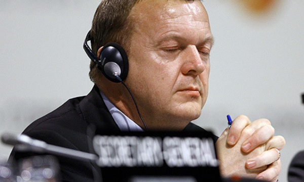 Beten hilft? Der Vorsitzende Lars Lokke Rasmussen