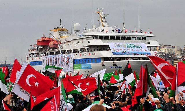 Der Einsatz der israelischen Marine auf der ''Mavi Marmara'' löste heftige diplomatische Differenzen aus - hier auf einem Archivbild aus dem Jahr 2010.