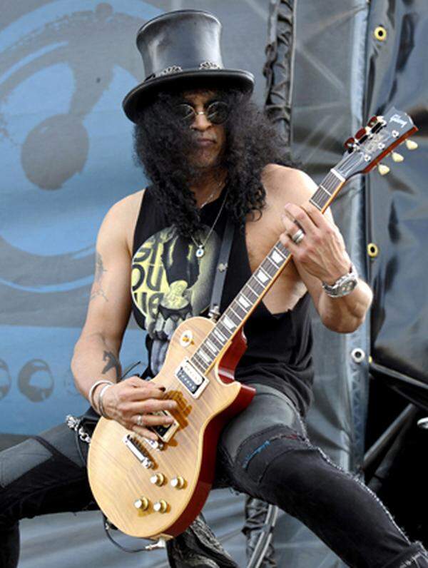 Einer der ersten musikalischen Höhepunkte war der Auftitt von Slash, dem ehemaligen Leadgitarristen von Guns'n'Roses.