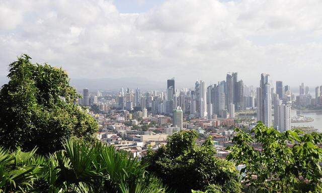 Cerro Ancon, view, Panama City, Panama, Panama, Central America, town, city