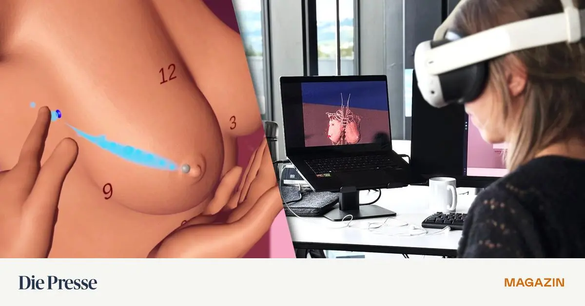 Blinde-Menschen-und-VR-Brillen-helfen-bei-Brustkrebsvorsorge-premium-