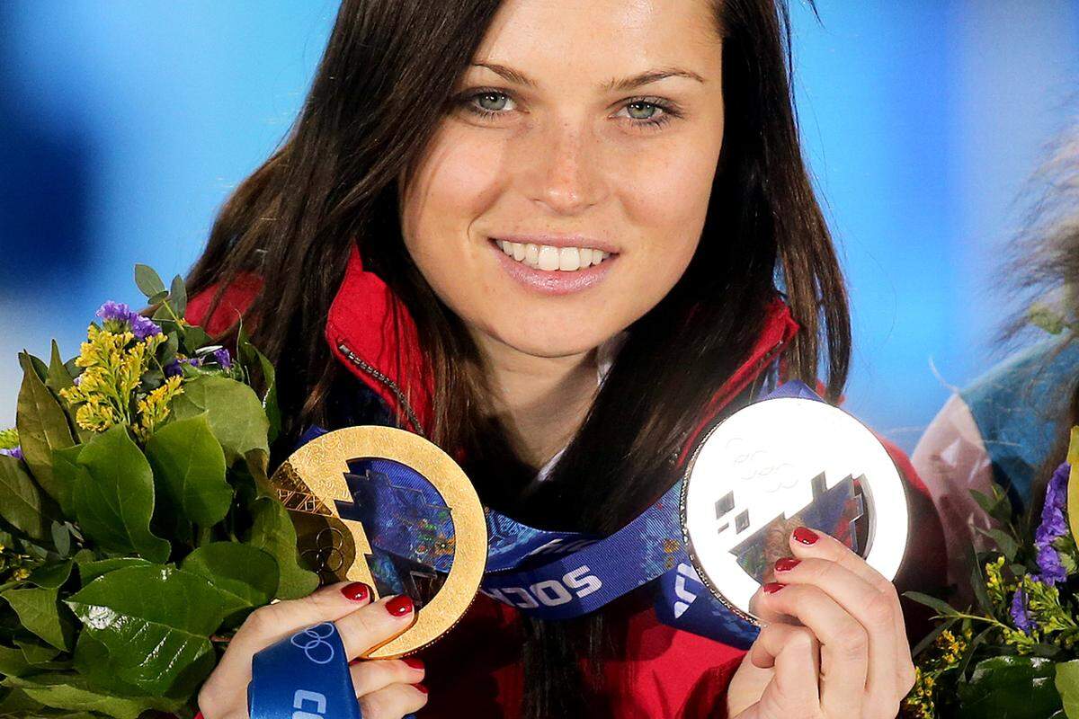 Anna Fenninger holte in Sotschi ihre ersten beiden Olympiamedaillen. Neben Gold im Super-G sicherte sie sich auch Silber im Riesentorlauf.