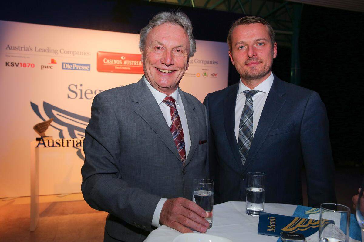 KSV-Aufsichtsrat Reinhold Süssenbacher (li.) mit "Die Presse"-Geschäftsführer Herwig Langanger.