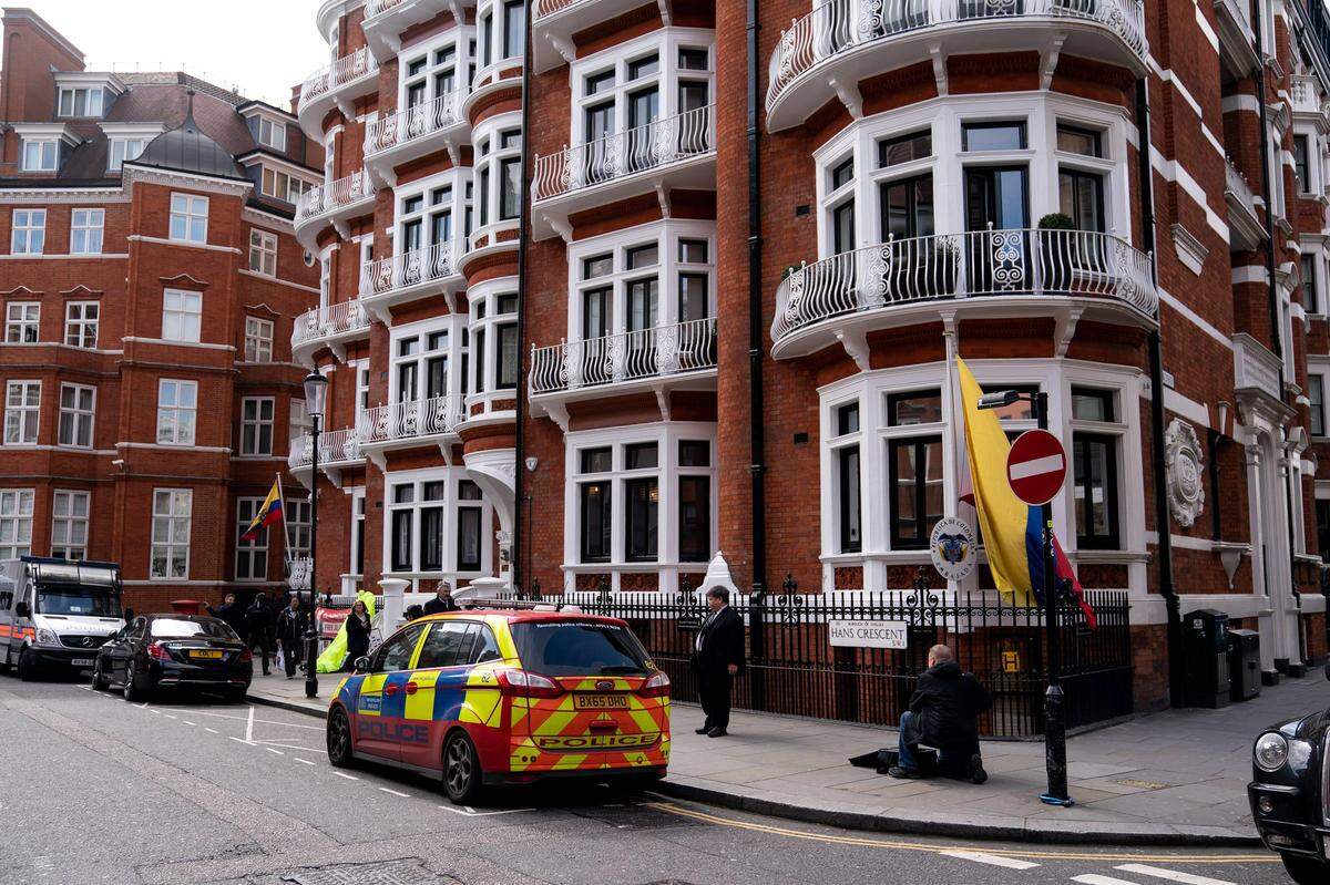 L'ambassade d'Équateur à Londres a été le refuge d'Assange pendant des années.