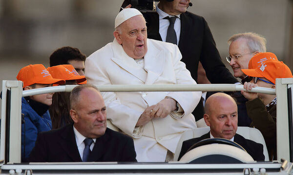 Der Papst bei der heutigen Generalaudienz.